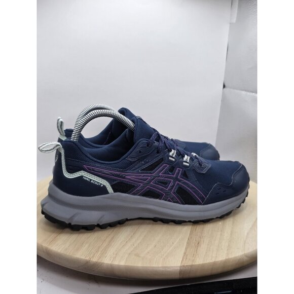 Asics Trail Scout 3 Running Trail Hiking Shoes  Womens SZ 9 US Black/Grey/Salmon - Picture 3 of 9